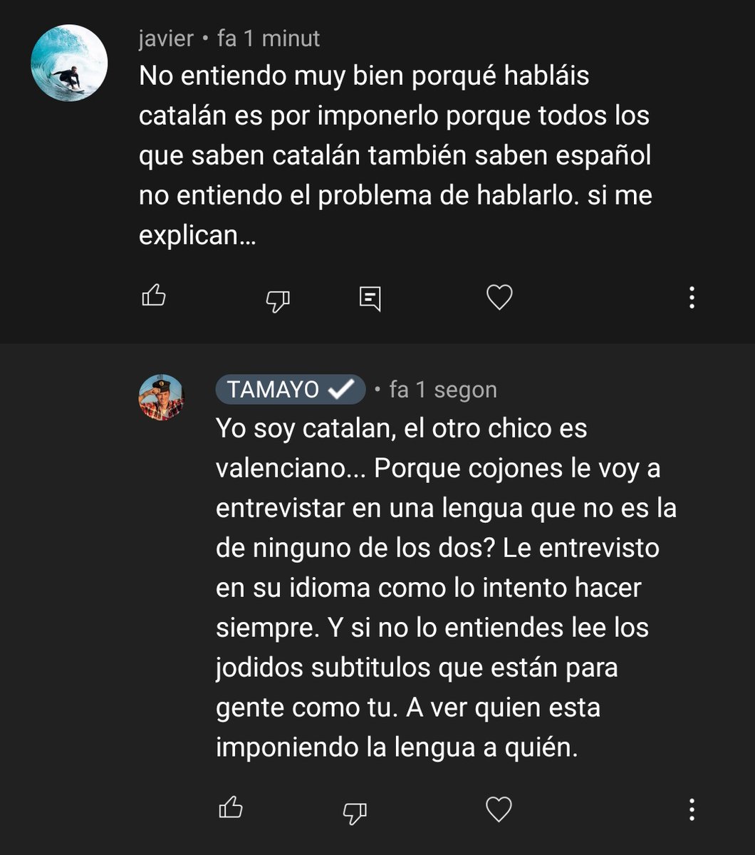 TamayoStuff's tweet photo. 1 minuto de catalán subtitulado en un video de 16 minutos...
Cuanto subn*rmal suelto. https://t.co/YOVUjWgwQk