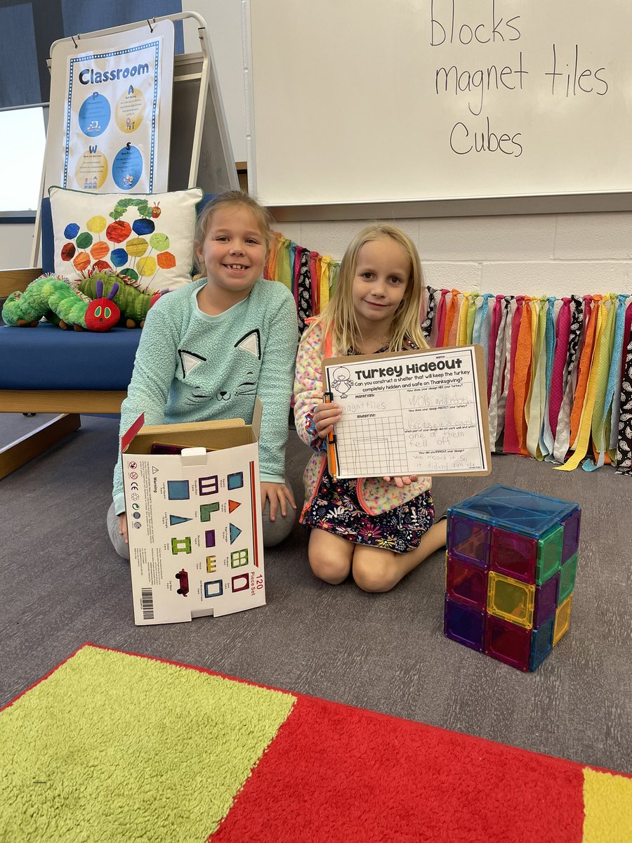 Students had to conceal and protect their turkey by constructing a shelter using Lego’s, cubes, blocks, or magnetic tiles this week in the library. First they had to draw a blue print of their design the build it to keep their turkey from being Thanksgiving dinner! 🧡🦃🧡