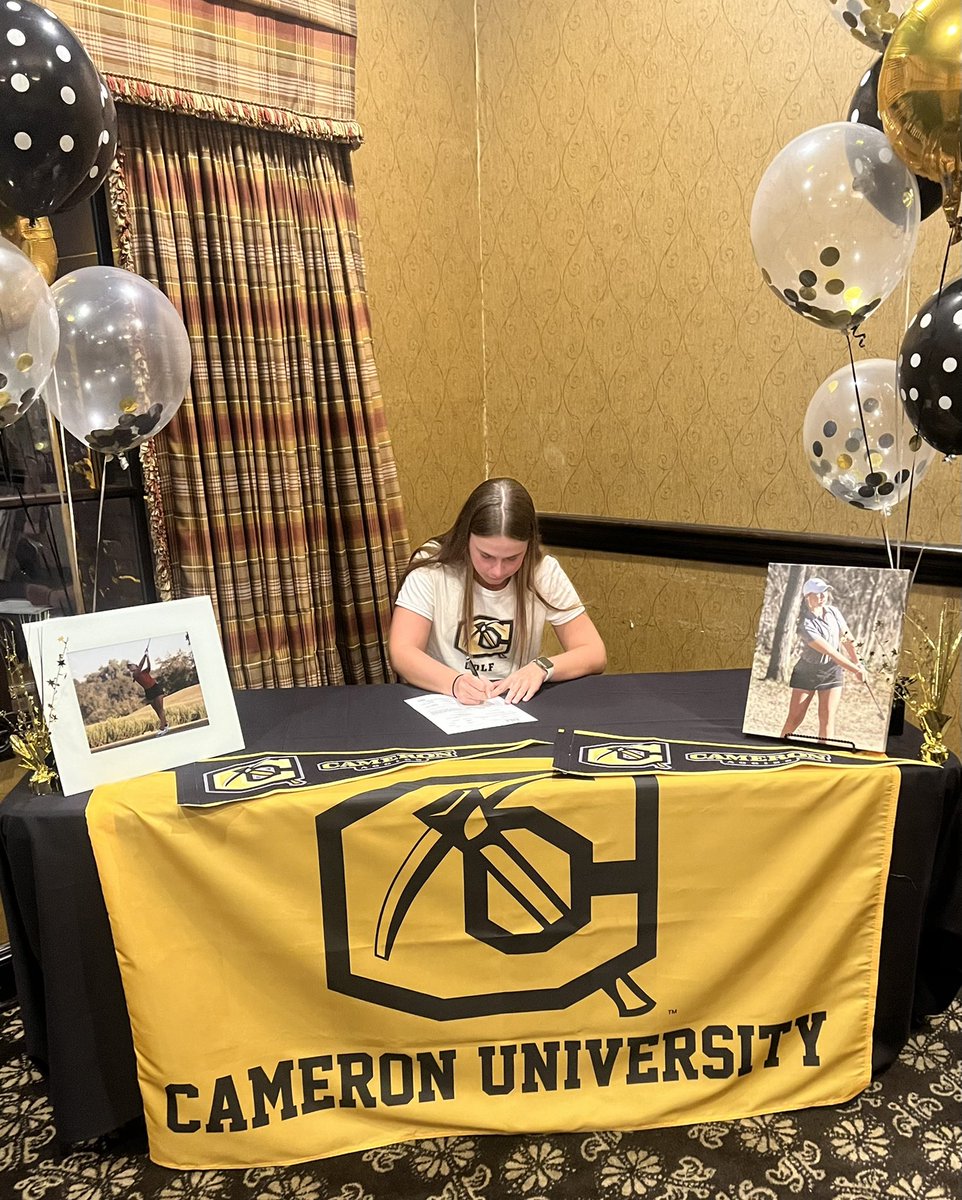 LBroncoGolf's tweet photo. Big Time Congratulations to Carley Bolding on signing her letter of intent to @CUAggies.  GO CARLEY!! https://t.co/HjghX72llr