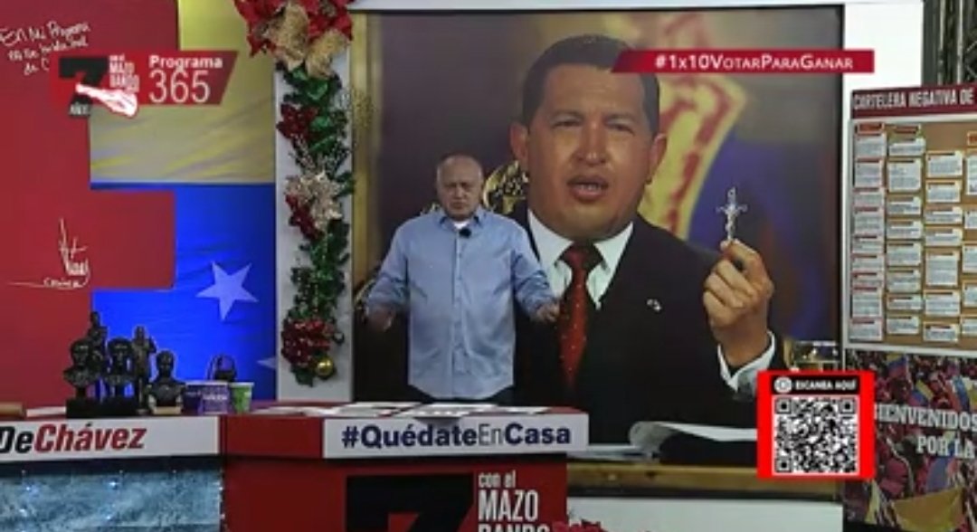 "Yo tengo mi percepción sobre a qué viene la Unión Europea, tienen bastante tiempo atacando a la Revolución Bolivariana, a nuestros dirigentes, al PSUV, al GPPSB y el programa #ConElMazoDando también está sancionado por ellos", <a href="/dcabellor/">Diosdado Cabello R</a>. 

#1x10VotarParaGanar