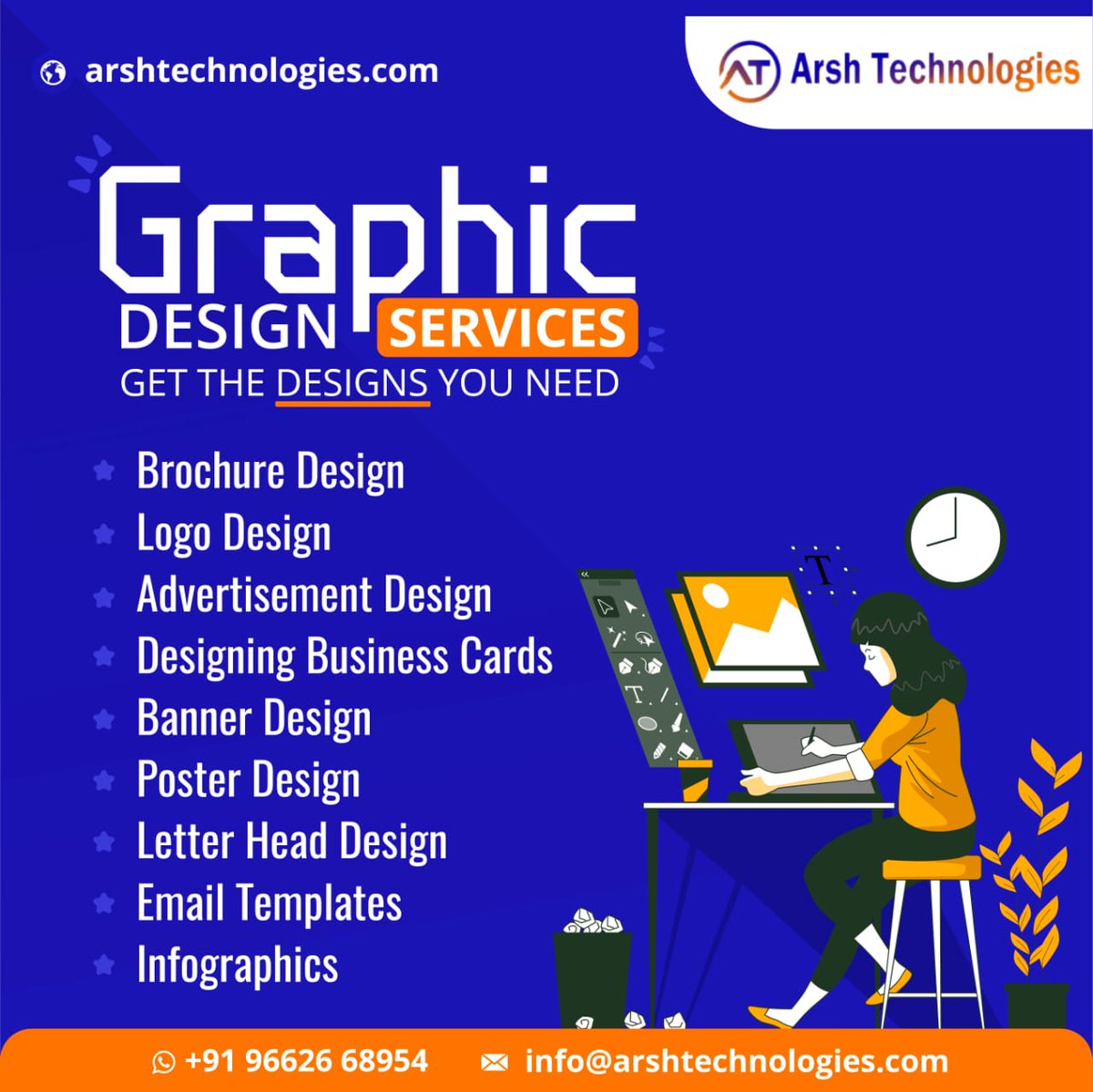 arshtechnology's tweet photo. Hire us…
✅✅✅https://t.co/M5vwuv0FQY✅✅✅
👉Brochure Design
👉Logo design
👉Advertisement design
👉Business Cards
👉Banner Design
👉Poster Design
👉Letter Head Design
👉Email Templates
👉Infographics
#socialmediamarketing #digitalmarketing #socialmedia #marketing #branding https://t.co/72NtA0trAR