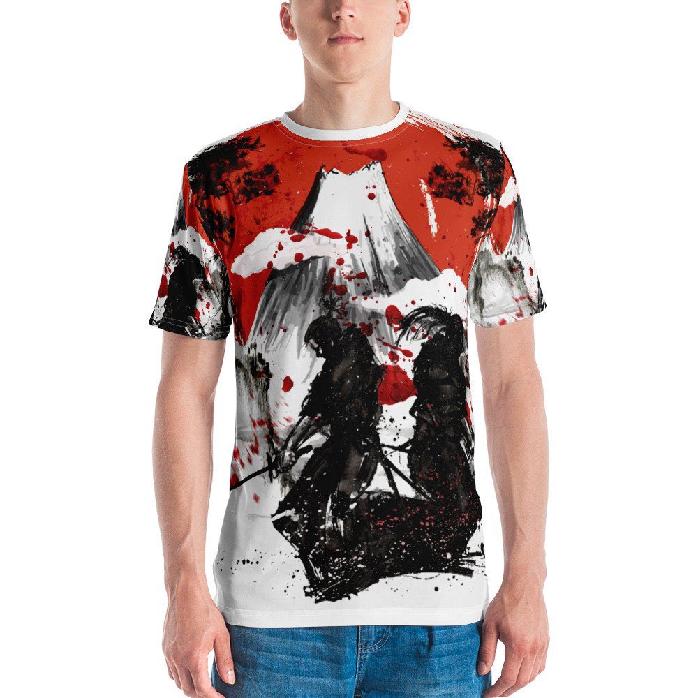 Excited to share this item from my #etsy shop: A Beautiful Death Samurai Fight Japanese All Over Men's T-shirt #samurai #diamyo #warrior #sword #japan #japanese #kmk #fight #death etsy.me/3wCeHhu