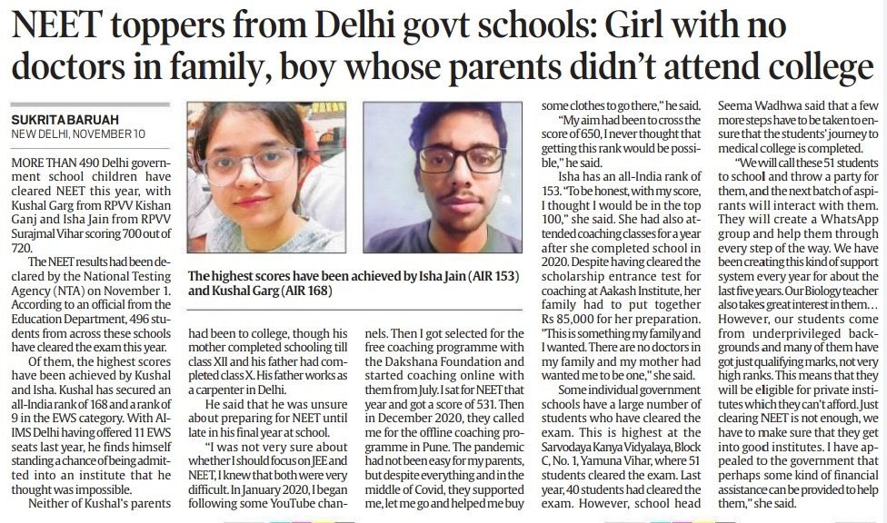 ArvindKejriwal's tweet photo. Wow, wow, wow. Am so proud of our kids! https://t.co/QHzU3uTJjK