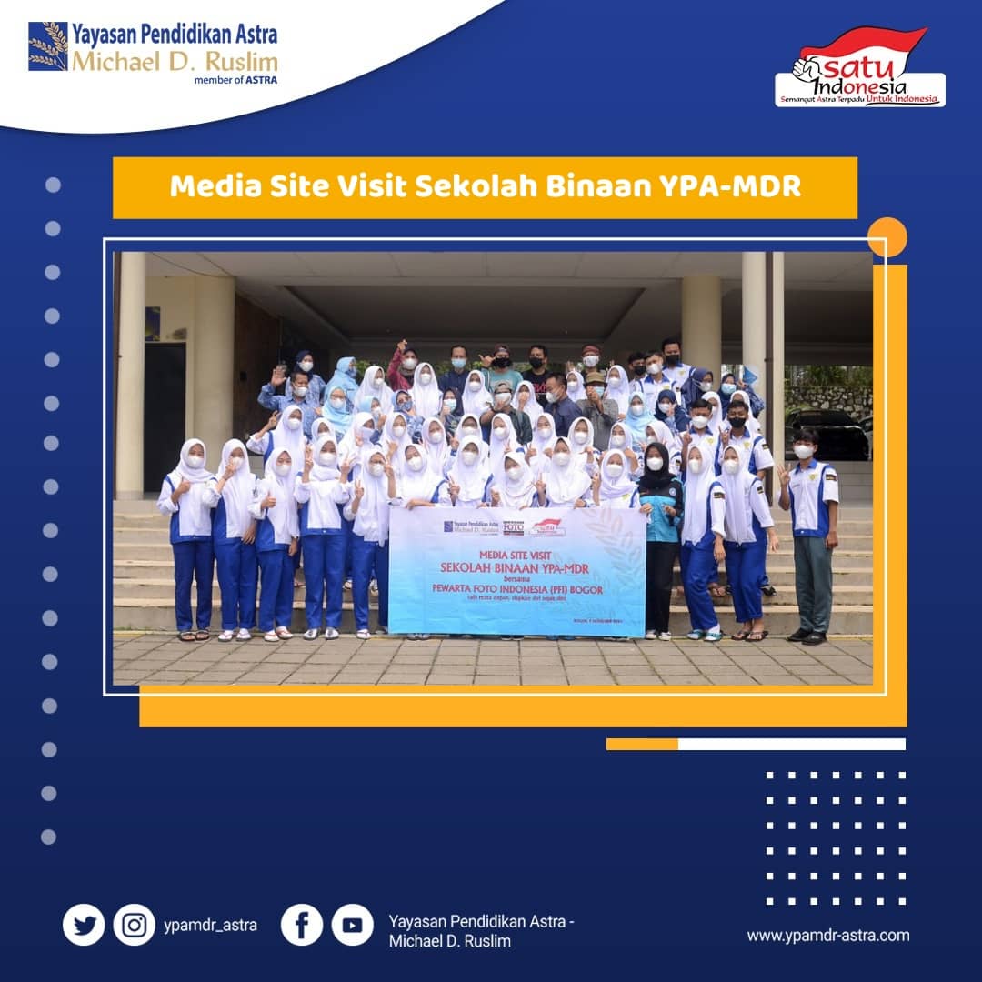 ypamdr_astra's tweet photo. Hallo Sahabat Cerdas,

YPA-MDR berkolaborasi dengan Pewarta Foto Indonesia (PFI) Bogor melakukan kunjungan media ke sekolah binaan, SMKN 1 Leuwiliang Bogor, Selasa (09/11/2021).

#SemangatIndonesiaCerdas #KitaSATUIndonesia #CerdasBersamaAstra #YPAMDR #PendidikanNasional https://t.co/TmTe6zo80d