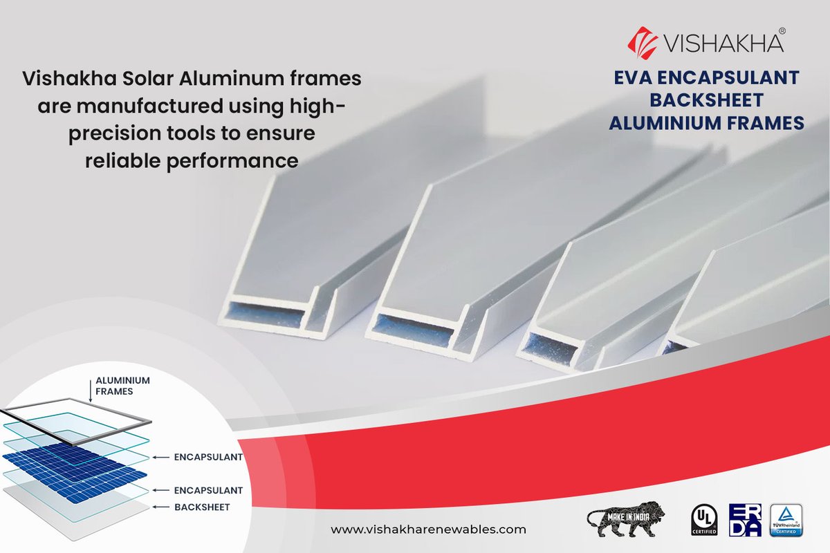 GroupVishakha's tweet photo. #VishakhaRenewables is one of India’s fastest growing solar solutions providers for encapsulating #solarenergy. With our cutting edge technology, we are winning clients all over the world.

https://t.co/NRKZH1Ty47

#evaencapsulant #aluminiumframes #backsheet #sustainability https://t.co/JR1Qjf9Gcn