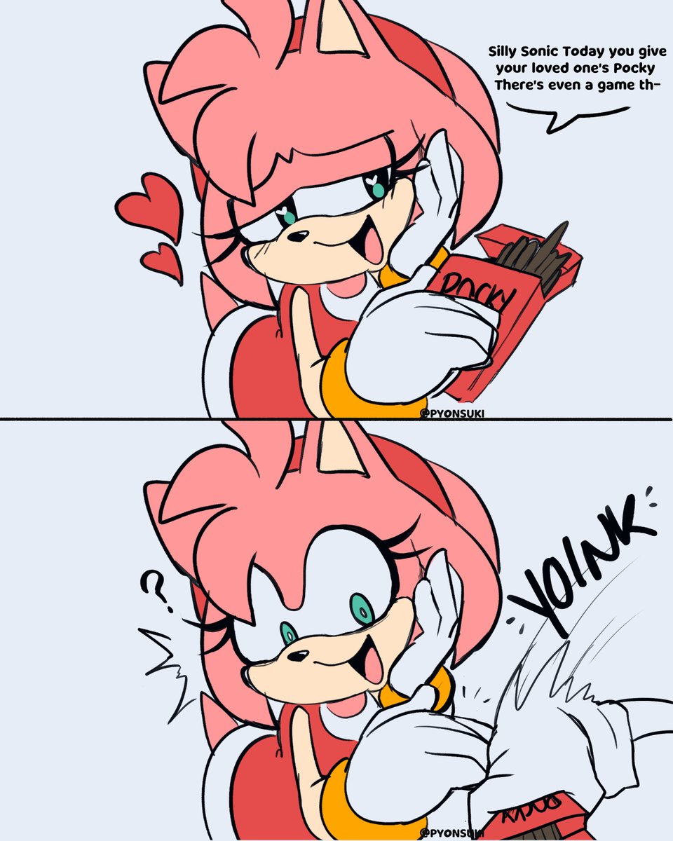 Happy Pocky day to the boys😗💕
--
#SonicTheHedgehog #PockyDay 