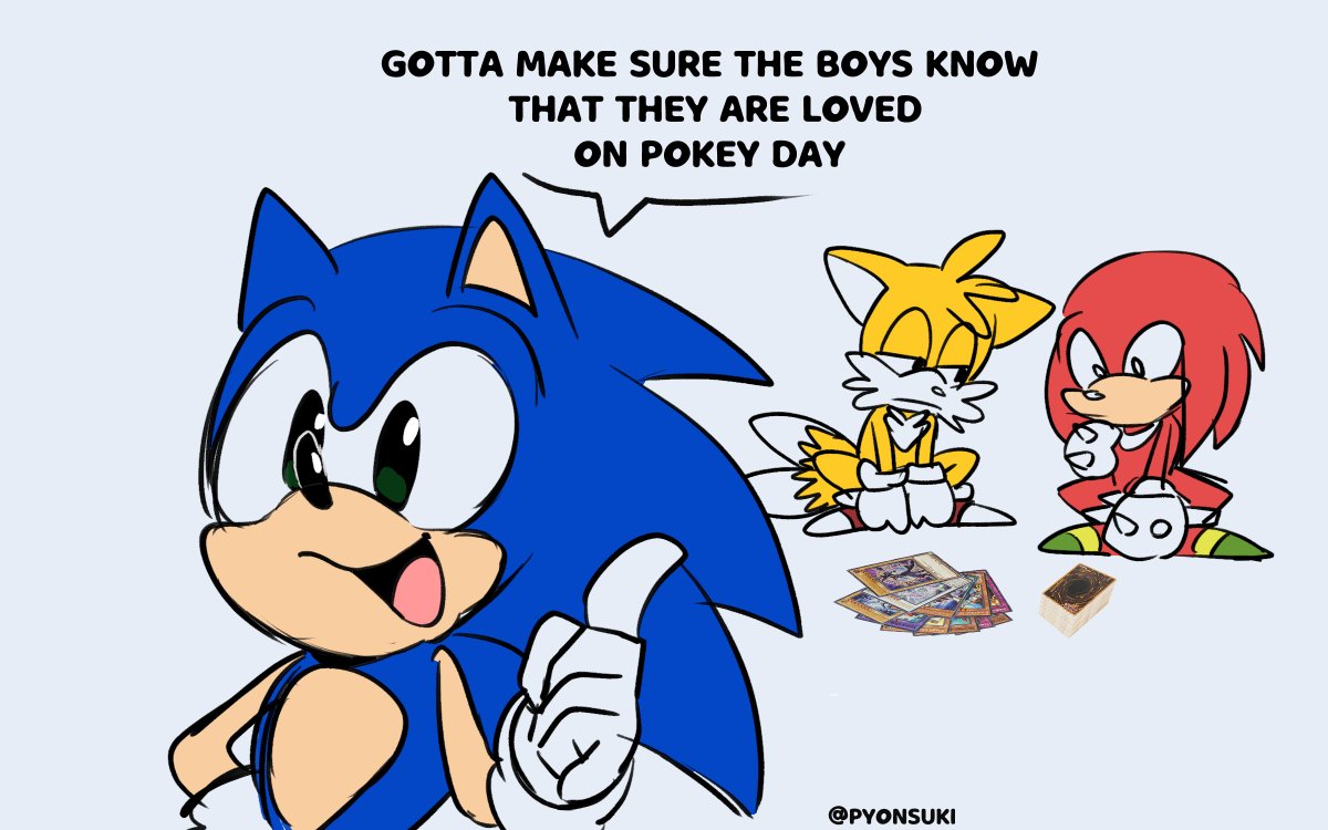 Happy Pocky day to the boys😗💕
--
#SonicTheHedgehog #PockyDay 