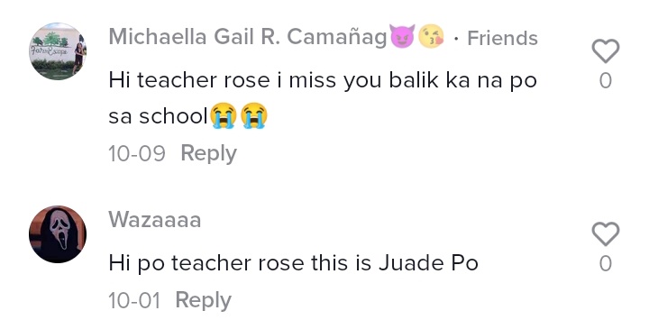 fjrdnrose_'s tweet photo. Ngayon ko lang to nabasa 🥺 pero likewise, Teacher Rose miss you all so much! ♥️aral kayo ng mabuti ha. ☺️ 
~ Labyuuu all my former cutiee students 💞😘 https://t.co/gdgl7BBcZl