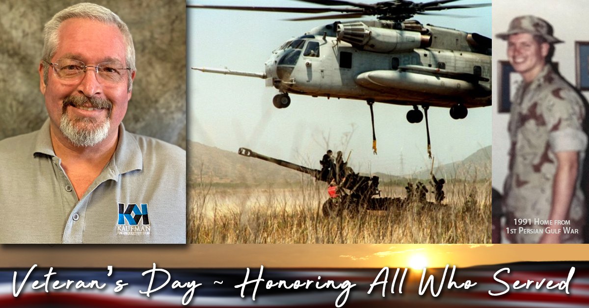 KaufmanSystems's tweet photo. VETERAN'S DAY 2021
We honor and celebrate our nation's Veterans all across the world and here at Kaufman.
We are proud to have many military veterans employed here at KES. We'd like to highlight one of our veterans today. 
Wade, USMC 1984-1994 #LestWeForget #veteransday2021 https://t.co/jHrLcpnuhP