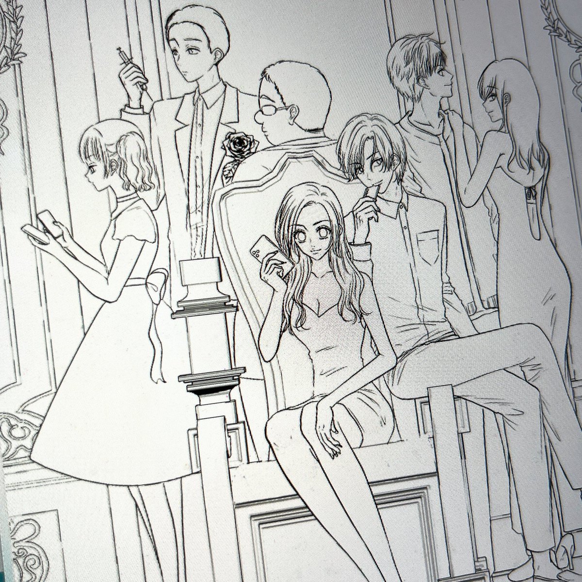 線画はとっくにできたんだけどキャラ多くなっちゃって色塗りする余裕ない😭😂笑
最近広告漫画でしかカラー描いてなかったから何塗りすれば良いかも悩んで時間かかりそうアニメ塗りしようかな… 