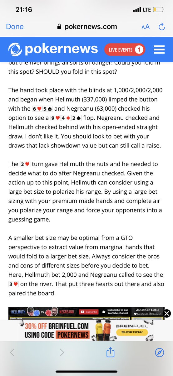 Sam_Razavi's tweet photo. @ChadAHolloway @PokerNews @JonathanLittle @phil_hellmuth @RealKidPoker This bit might need a proofread 😅 https://t.co/7FtX5bRgOa