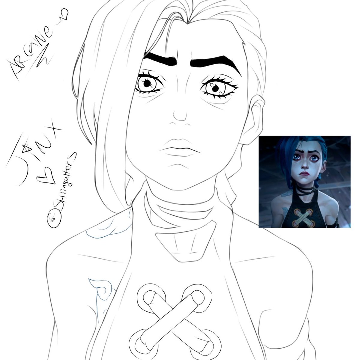 shiingahers's tweet photo. 💙✨🦈 Powder Jinx wip!✨
#legueoflegends
#arcanelegends ♡
#ArtofLegends #LegendsOfTomorrow
#Arcane #Shiingahers https://t.co/FLMoP4WlmA