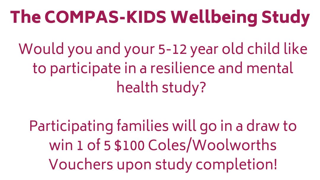 The Gatt Resilience team at #NeuRA &amp; <a href="/UNSW/">UNSW</a> are conducting a new #wellbeing study in kids aged 5-12 yrs. Understanding these processes during #childhood &amp; adolescence is crucial. For more info or to sign up pls visit bit.ly/2UchcbJ <a href="/SWSLHD/">South Western Sydney Local Health District</a> #MentalHealthMatters #resilience