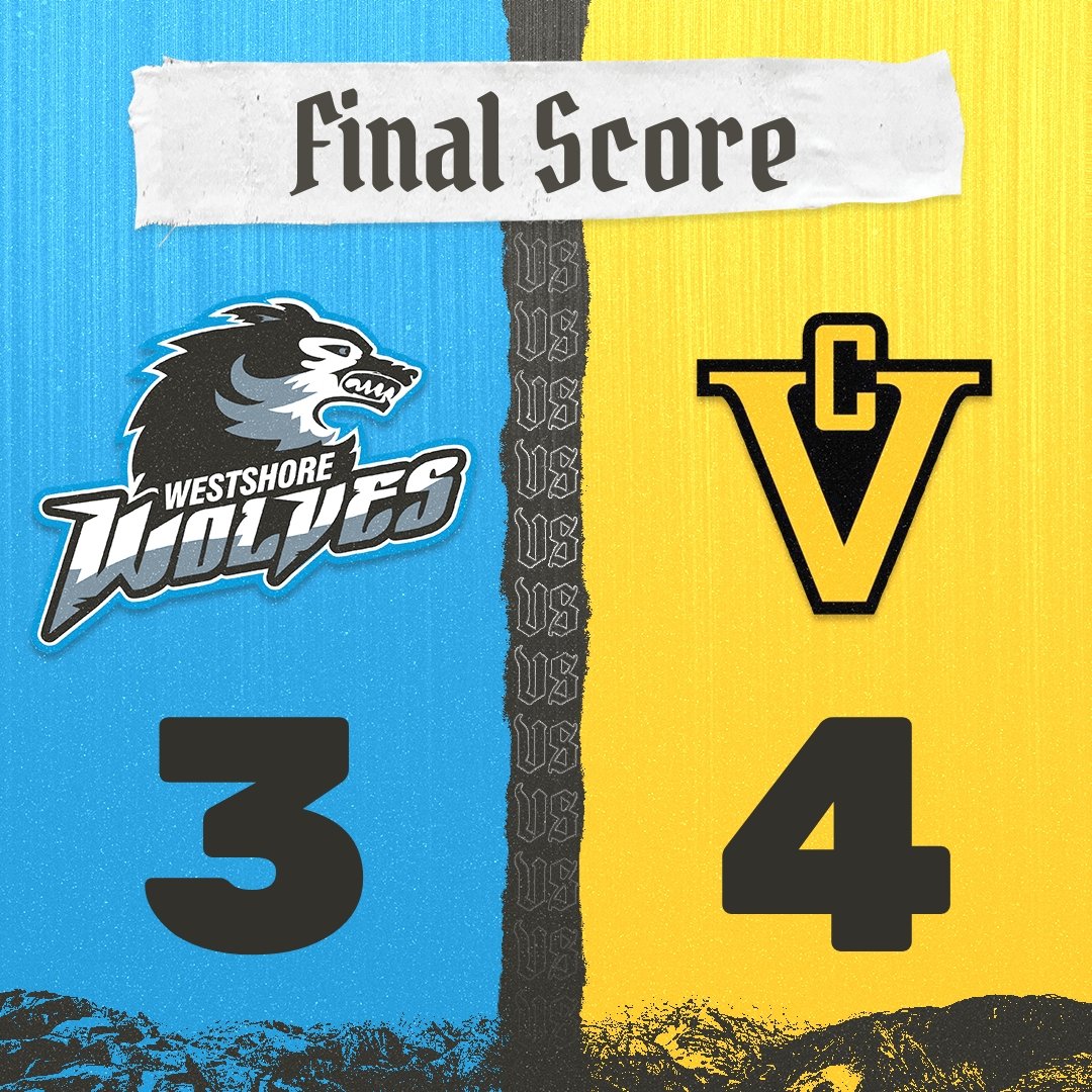 WestshoreWolves's tweet photo. Wolves lose a close one. @CougarsJrHockey scored 3 goals in the third. Shots were 36-36 a peice. Brought to you by Lukjak Ventures LTD and Farmer construction LTD https://t.co/r5J2PnwA0e