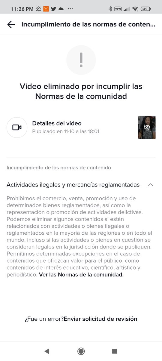 Me encanta como el sistema de sanciónes de <a href="/TikTokLatAM/">TikTok LatAm</a> es taaaan malo, estoy regalando códigos de aspectos LPP por Tiktok y me lo marca como actividades ilegales y mercancías reglamentadas.

Ando vendiendo drogas o algo así seguramente