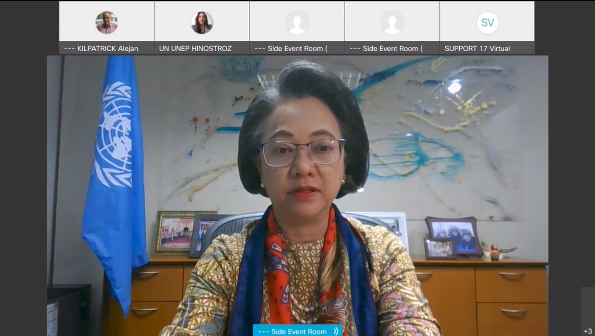 UNESCAP's tweet photo. At the Regional Climate Weeks high-level event at #COP26, ESCAP @UN_Armida conveyed the outcomes of the #ClimateWeekAP 2021. The needs to raise climate ambition, invest in adaptation and building resilience, and move away from #FossilFuels have been underlined as our priorities. https://t.co/xpVNQI7ezB