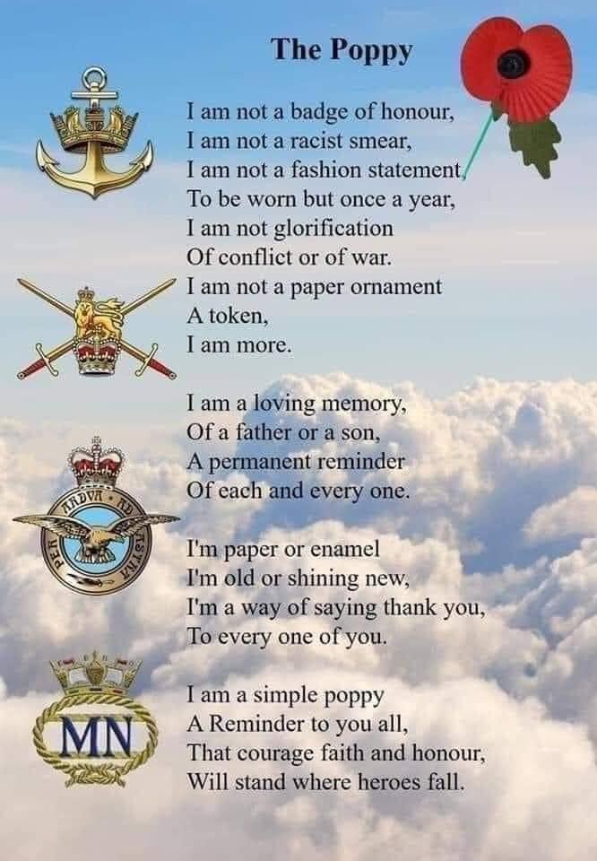 peter_luft's tweet photo. My thoughts on #armisticeday turn to all the British &amp; Allied Forces who fought so bravely for our freedom during WWI, WWII &amp; many other overseas conflicts, for our freedom 
#LestWeForget https://t.co/uwFlYY3B3f