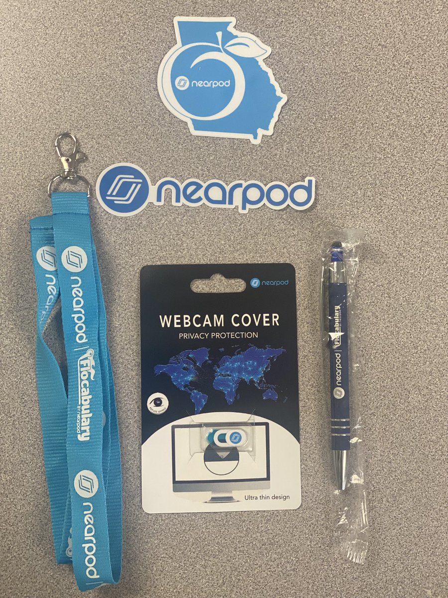 I got my @nearpod swag in the mail! Loved learning all the new features in Nearpod! Thanks @FCSVanguard and @nearpod