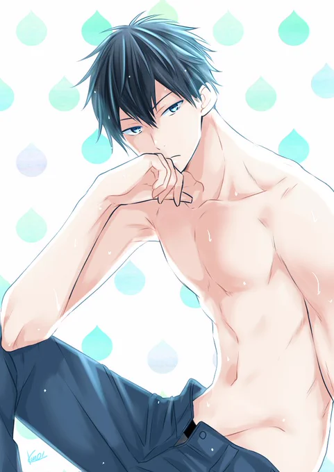 水も滴る💙 