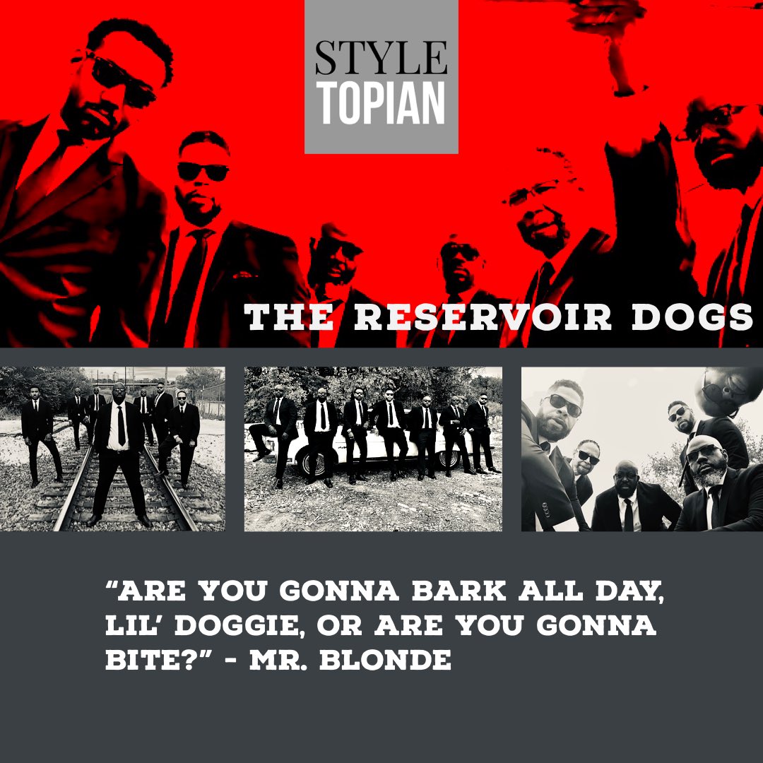 styletopian's tweet image. The reservoir dog photoshoot