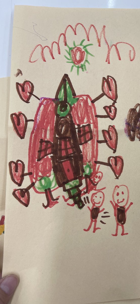 A2: Students have agency in my classroom and make choices for their learning. This Kinder cutie chose the writing center and drew our school .#HCISDReads #MightyEagles