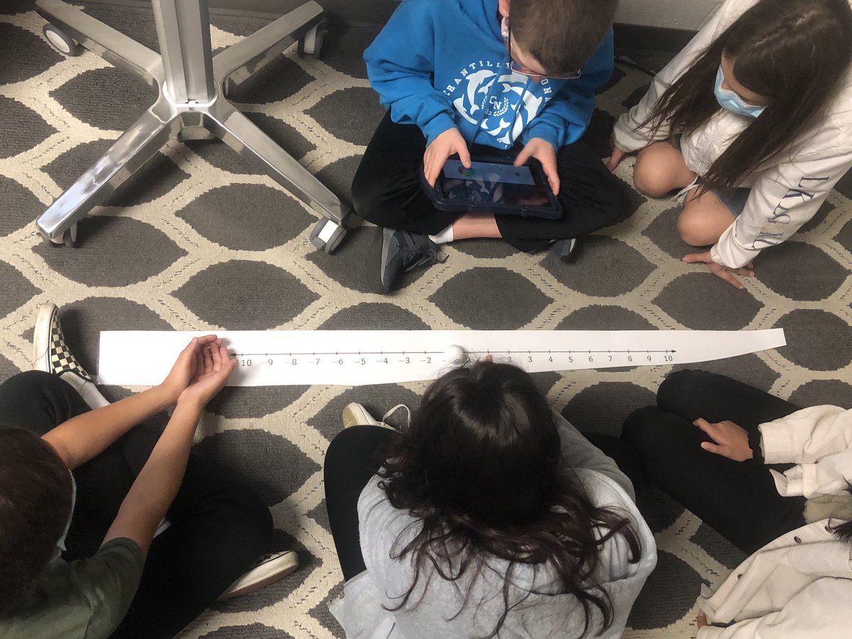 MrsDiamondLCPS's tweet photo. Subtracting integers in the number line with #Sphero https://t.co/GCnxcZLsew