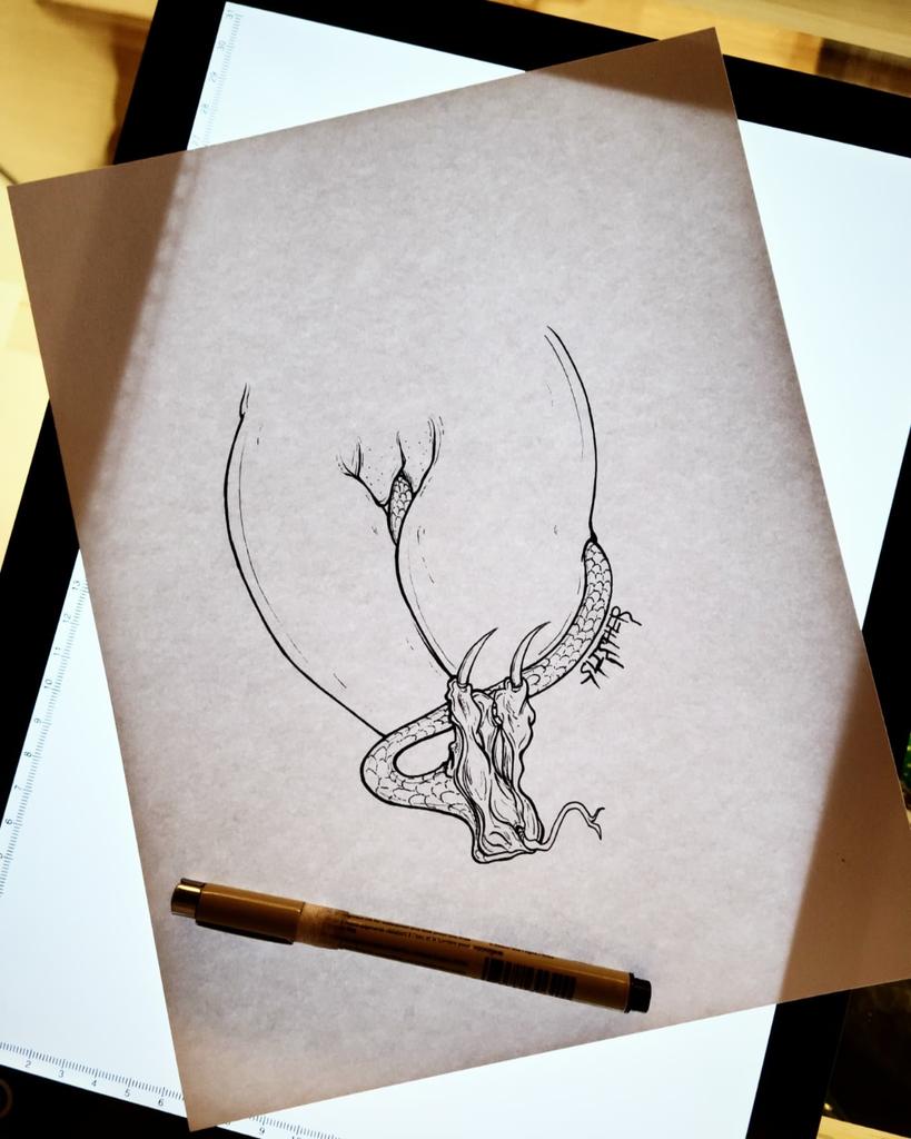 GidVyde's tweet photo. Inktober jazz https://t.co/76874lS38q