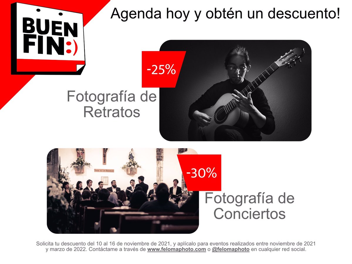 felomaphoto's tweet photo. Amiguitos y gente bonita, estoy haciendo promoción de Buen fin. Si quieren contactarme puede ser por aquí mismo, en DM en Instagram o a través de mi sitio donde además pueden checar mi trabajo para ver si se convencen https://t.co/JywO0VOh2S 
¡Bonito día! 😊 https://t.co/SZbGNiKN33