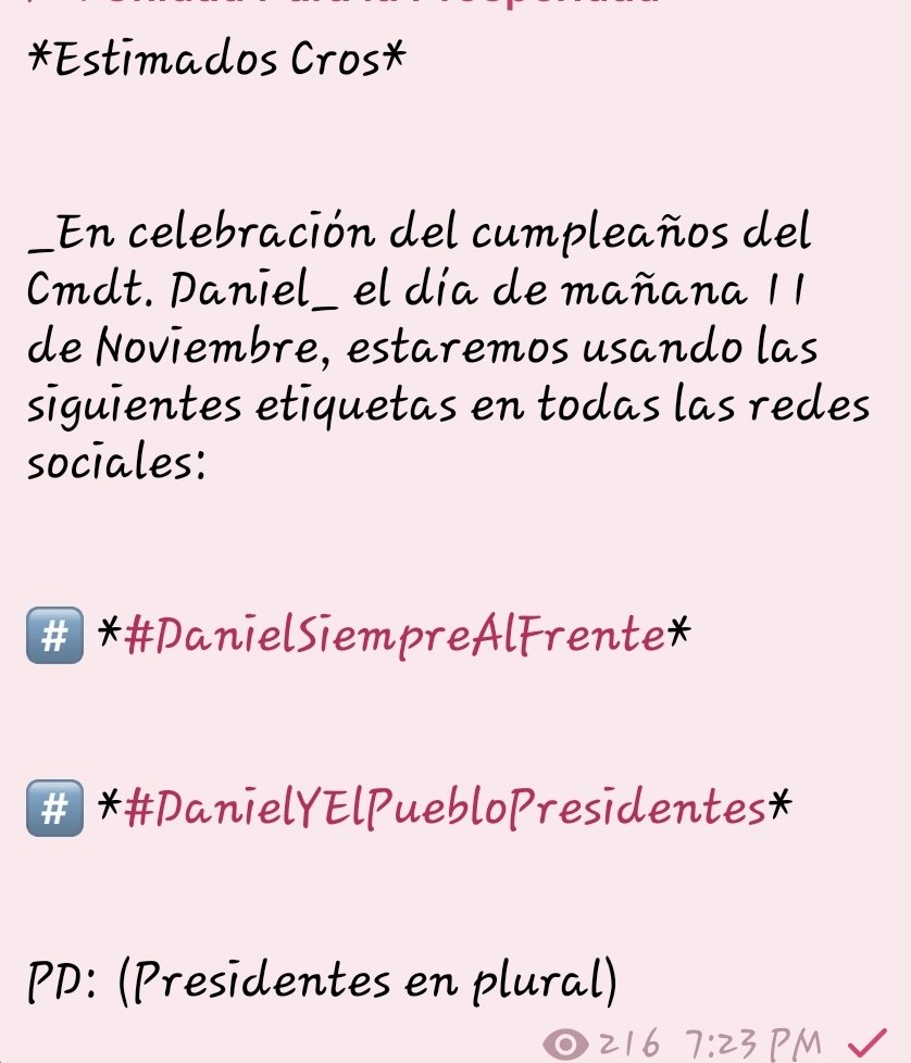 Todos listos para mañana rendir un Más que Merecido Homenaje al Mejor Presidente que hemos tenido en su Cumpleaños.. El Comandante
👊❤🖤