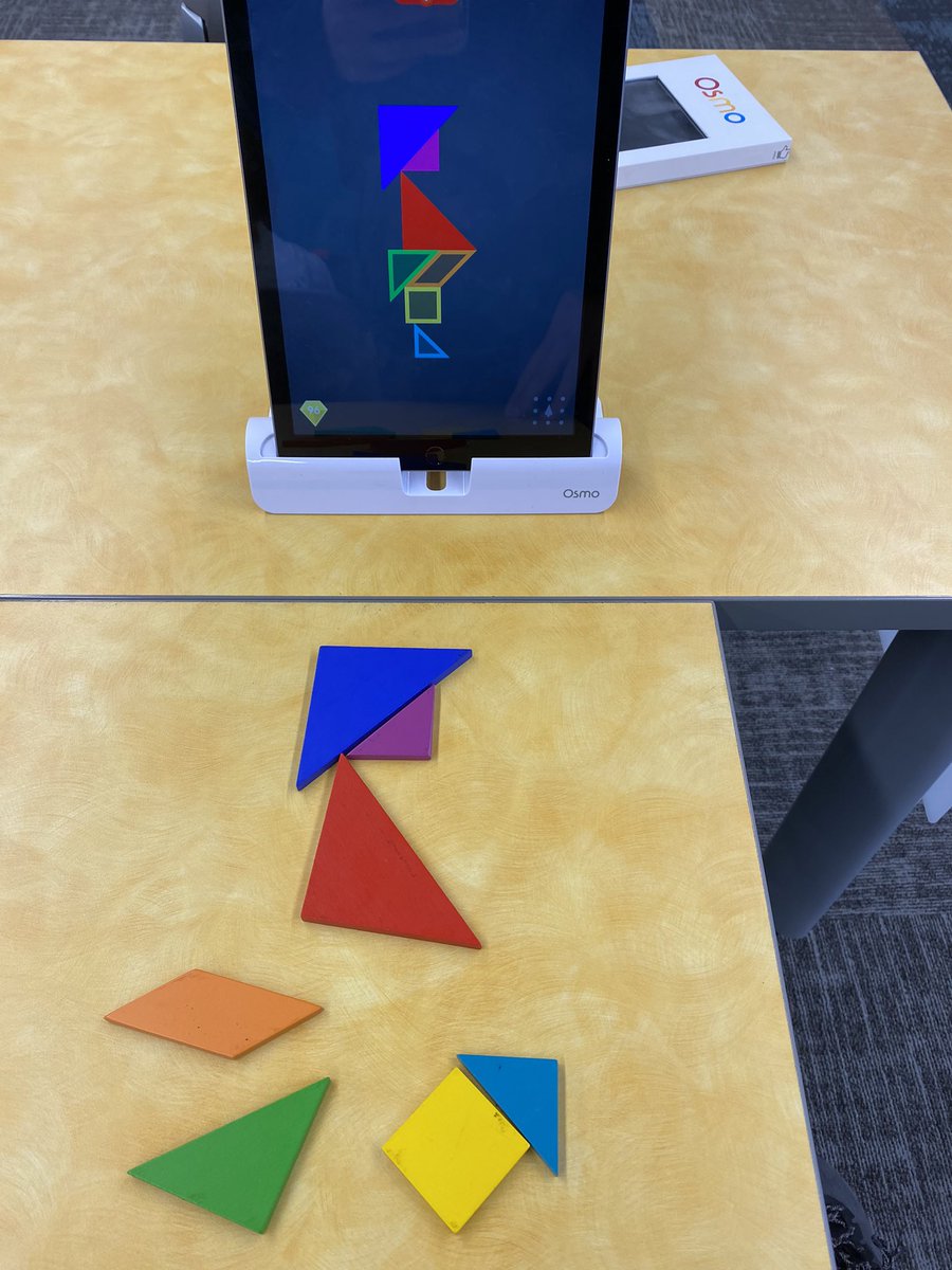 Ms_Legleiter's tweet photo. I learned how to use Osmo this morning and l love all the different opportunities! The two different levels with tangrams for a challenge is awesome ! @PlayOsmo @COE_UNI #unietd https://t.co/zOgof5gzKc