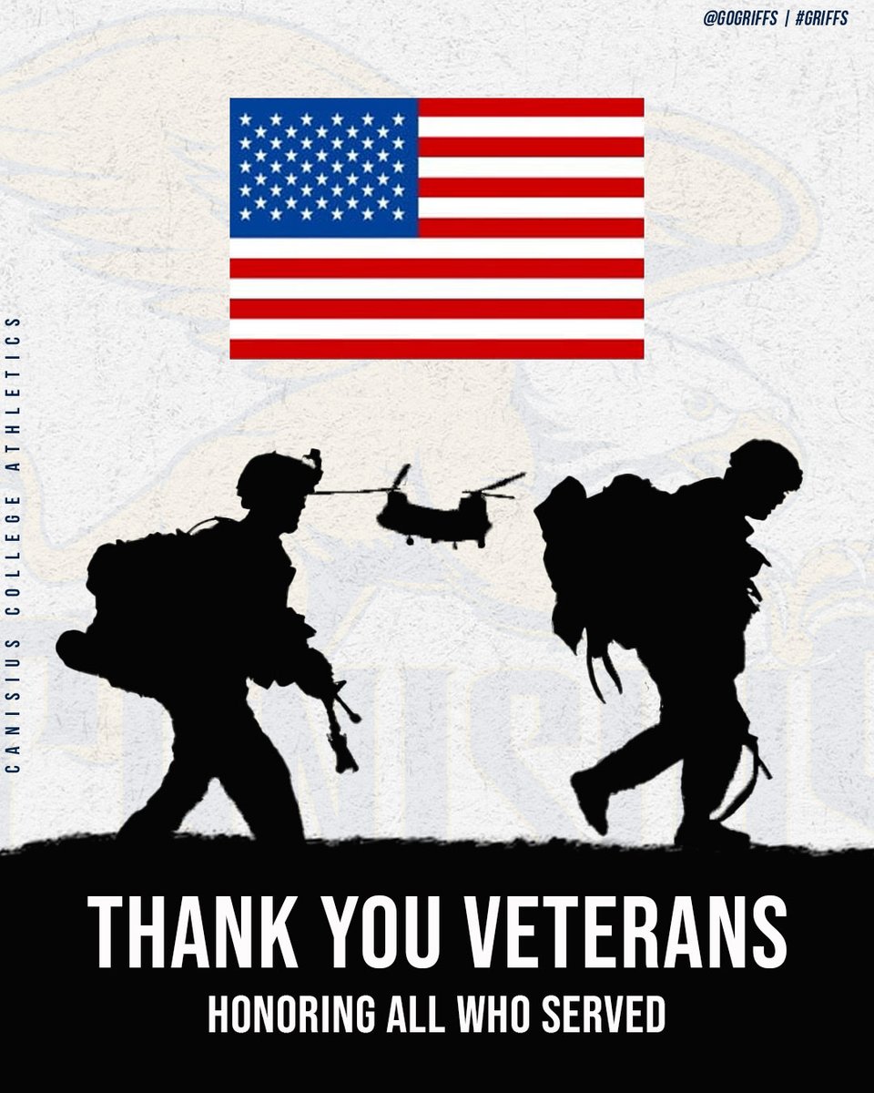 GoGriffs's tweet photo. To all who have served our country, we thank you! #VeteransDay 🇺🇸

#Griffs https://t.co/tmkMgKxdE1