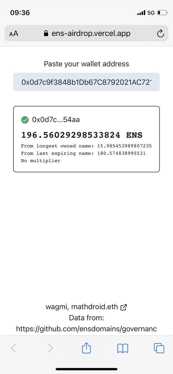 nimitjani's tweet photo. @futurealisha Hi there. I had a quick question please. For some reason I didn’t get the multiplier applied to my drop allocation for my ens address nimitjani.eth  I am not sure why as I had used to do a transaction so it should get 2x multiplier? https://t.co/WPwhtlBk5C
