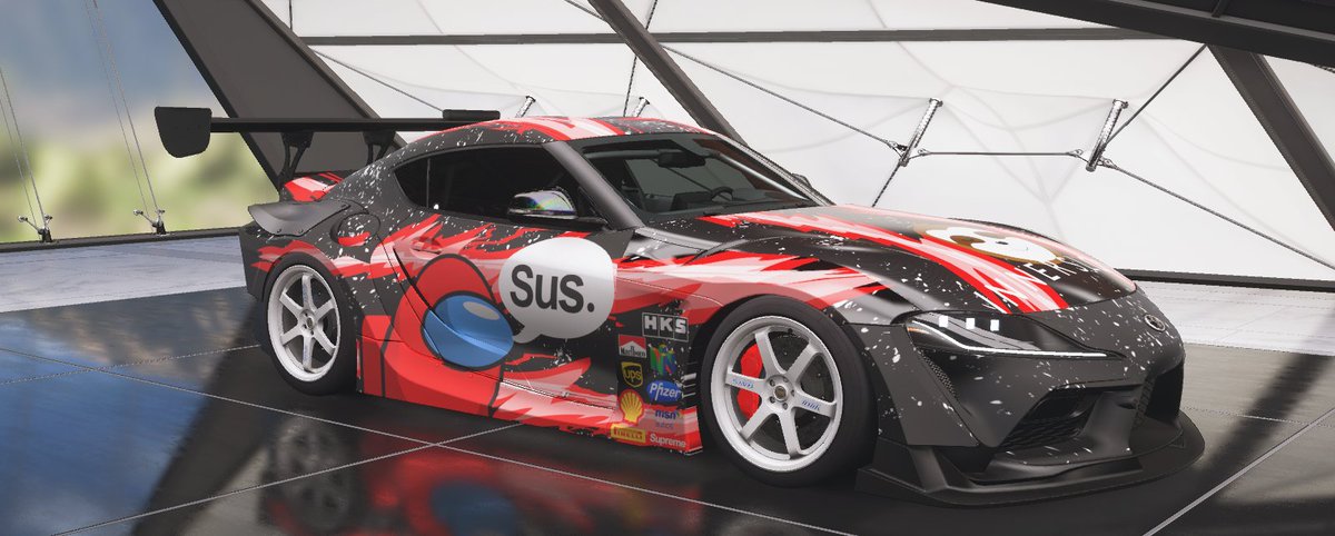 _anthonycaputo's tweet photo. @AmongUsGame @InnerslothDevs @ForzaHorizon  Introducing the Suspra™ #ForzaHorizon5 #AmongUs #sus https://t.co/720FYLoJcU
