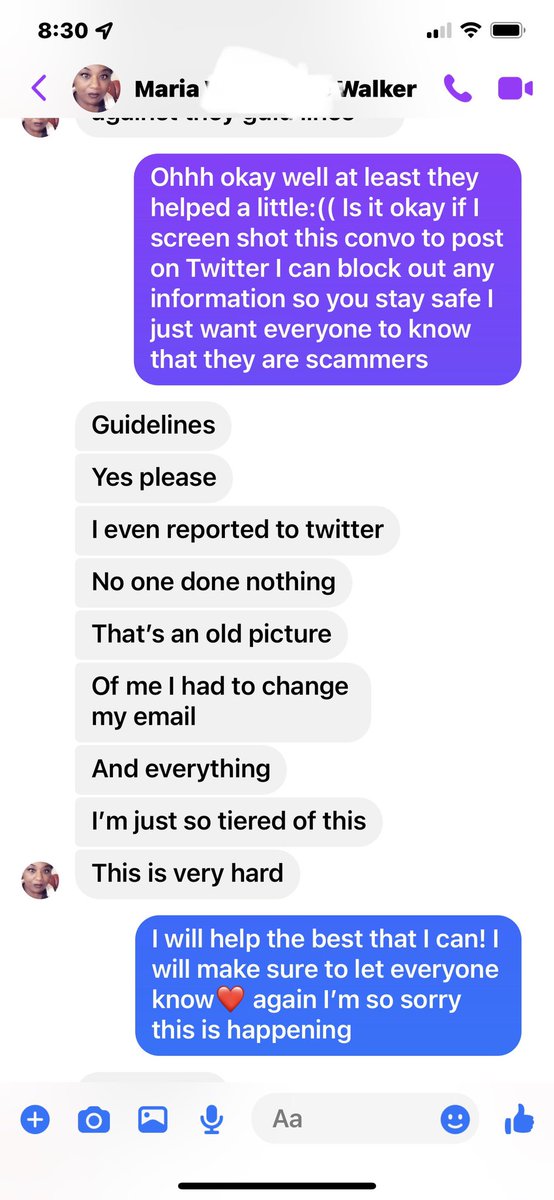 HereforHS1's tweet photo. Please RT until they delete their account

@\\ sweettooth197 is using a woman’s picture to scam people out of money. I’ve talked to the woman and she’s incredibly sweet and is under so much stress because of this. She is going through chemo rn and shouldn’t have to deal with this https://t.co/OZjqoKRQT9
