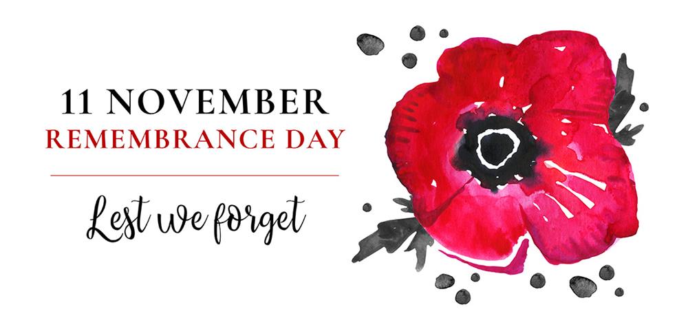 Happy Early Remembrance Day, let us remark this national and special celebration for the soldiers who died so that we can have a better and safer community and country.

Lest We Forget