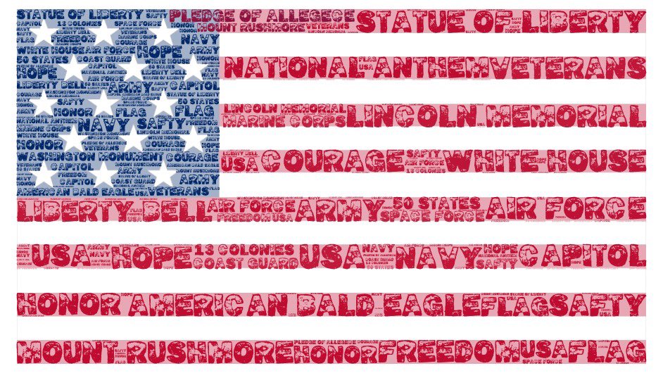 Our 2nd and 3rd graders created word art flags in preparation for Veteran’s Day. They learned about different American symbols on <a href="/AnnieAndMoby/">BrainPOP Jr.</a> and created this word art. <a href="/GulliverPrep_/">Gulliver Preparatory School</a>