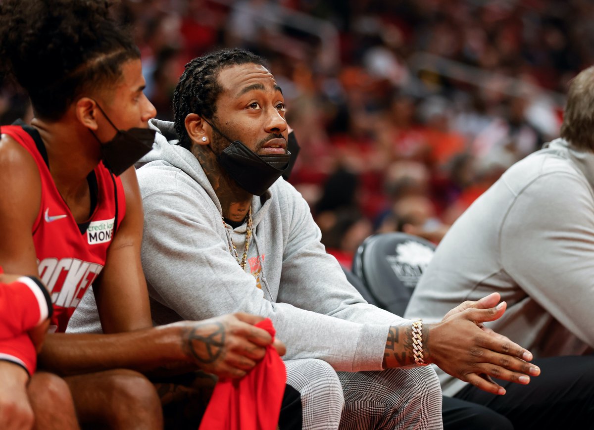 BleacherReport's tweet photo. There are "no plans" for John Wall to play this season with the Rockets, and it's becoming "increasingly likely" Wall will not land with another team, per @wojespn https://t.co/HjuGQbA542