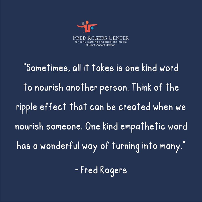 teachergoals's tweet photo. This is truth! 💯
📷 Fred Rogers Center https://t.co/ydoRMb99bf