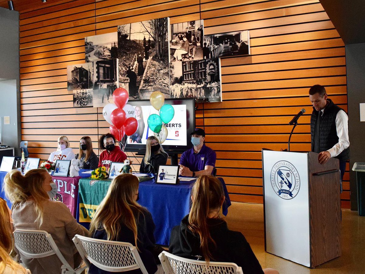 seaprepsports's tweet photo. Congrats again to Grant, Lizzy, Isabel, Anna and Jayce for participating in today’s NLI Signing ceremony - we are so proud of you!

Thanks to all who came out in support of these amazing student-athletes!

Can’t wait until the next one!

#rollPrep https://t.co/QnOxf62zMF