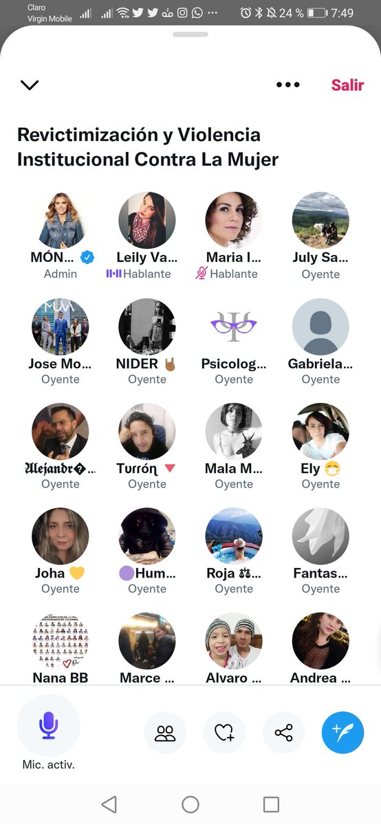 #justiciaParaLeily gracias a <a href="/MONYRODRIGUEZOF/">MÓNICA RODRÍGUEZ 🐤</a> <a href="/mamasobrevivio/">Mamá Sobrevivió</a> <a href="/maisacovaleda/">Maria Isabel Covaleda</a> @SandraMora1003 <a href="/JoseMorenoCab/">Jose Moreno Caballero</a> <a href="/belferforense/">BELISARIO VALBUENA T</a>  y demás intervinientes en el space de violencia institucional y revictimizacion contra las mujeres. Fue todo un éxito 💜💪🏻#losbuenossomosmas #niunamas
