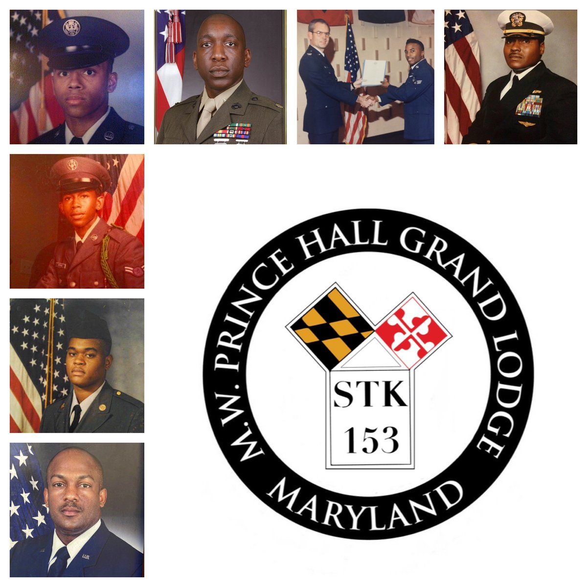STKendall153's tweet photo. 🇺🇸🇺🇸🇺🇸 The Brothers of S.T. Kendall 
would like to wish all Soldiers, 
Sailors, Airmen, Marines and Coast Guardsmen a 
HAPPY VETERANS DAY‼️

Over HALF of the Brothers of #STK153 have honorably
served.

Thank you ALL for your service‼️

#VeteransDay2021
#VeteransDay
#PrinceHall https://t.co/I1OWBhDeF9