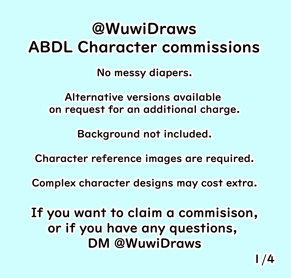 WuwiDraws's tweet photo. Commissions open! SFW and NSFW both okay! Not first come first serve, DM me if you're interested or have questions about pricing! https://t.co/RjufGMGgKR