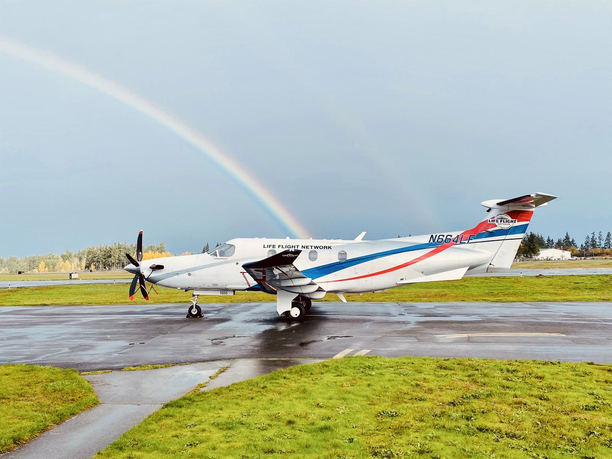 Anyone feeling lucky? 🍀 🌈

Beautiful images of our PC12 from Flight Nurse, David Y. at our Port Angeles, WA base.

#lifeflightnetwork #therewhenyouneedus #pc12 #airmedicaltransport #airmedical #emergencymedicine #luckysign #rainbow #portangeles #portangeleswa #olympicpeninsula