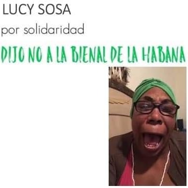 MujercitosM's tweet photo. ¿Qué esperas?

Vía Osmany Suarez Rivero

#boicotbienaldelahabana
#bienalinmoral 

Seguimos!

@27Ncuba @Bienal_Habana @jllopizcasal https://t.co/Wqc6Jx5qza