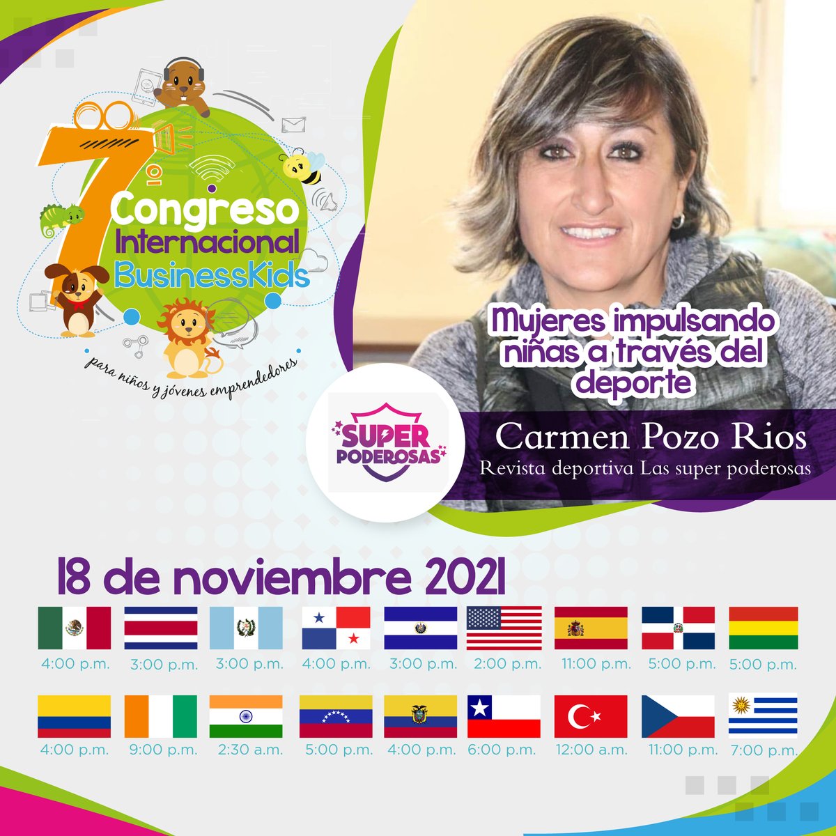 BusinessKidsMex's tweet photo. Conoce a los ponentes del #CongresoBusinessKids.
Forma parte de la comunidad de emprendimiento infantil más importante, ¡te esperamos!
Más detalles en https://t.co/ecwYVdvic3
#NiñosEmprendedores #EmprendimientoInfantil #BusinessKids #BusinessForKids #EmprendimientoParaNiños https://t.co/scviAvWKlg