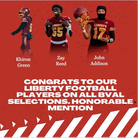 🗽 🦁 🏈 Honorable mention all BVAL! <a href="/GreenKhiron/">khiron green</a> <a href="/_JohnAddison_/">John Addison</a> Zay Reed <a href="/lhslionsfb/">LibertyLionsFootball</a> <a href="/LHSLionsSports/">Liberty Athletics</a>