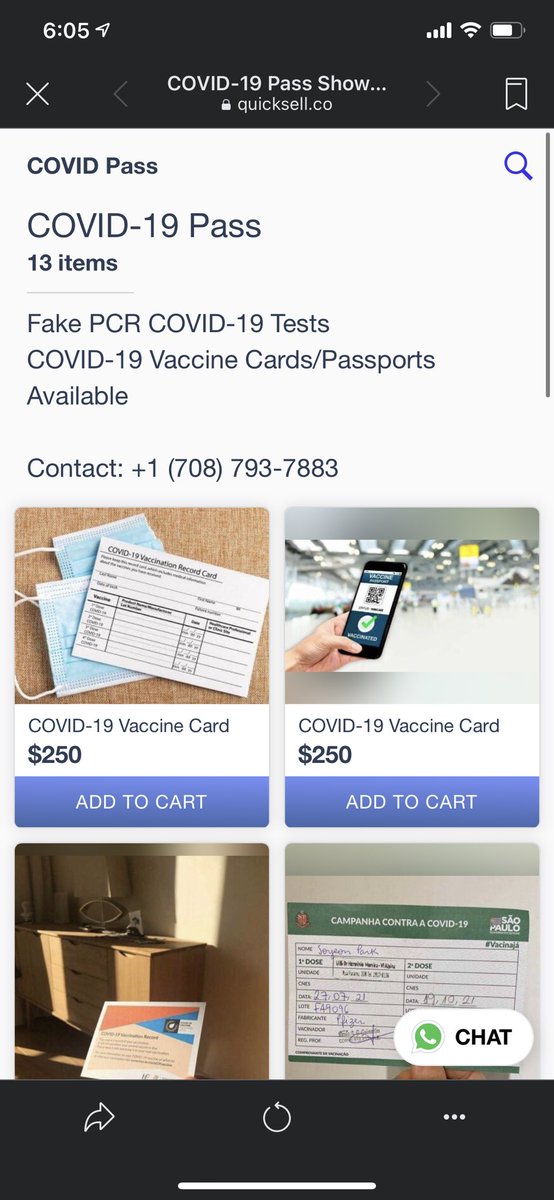 FelissaHay's tweet photo. Wow apparently selling fake vaccine cards isn’t a problem to @facebookapp @Meta https://t.co/n8gVHHkgbS