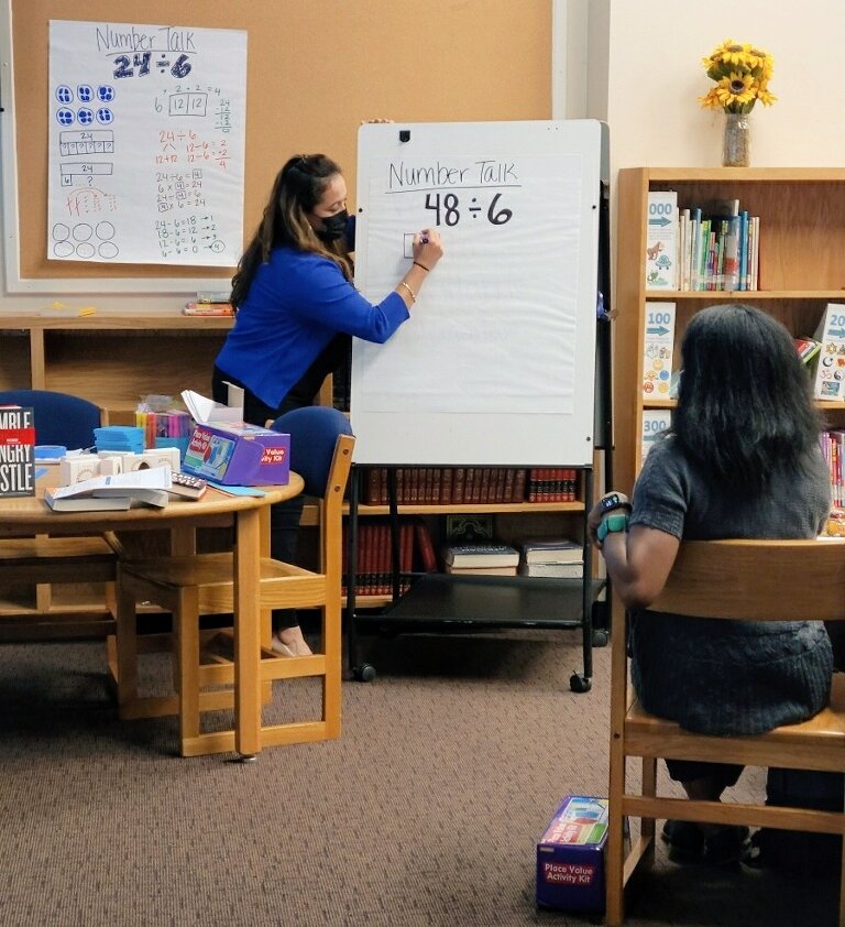 HISD_ElemMath's tweet photo. Math Leadership Cohort for @ESO3_HISD was a Huge Success!!! Special Shout Out to @Leigha_Curry7 for organizing 👏🏼 We know @nperez10 & @gmontem3 are ready for the next time & can't wait to see the Multiplication/ Division Strategies & Best Practices in Action! 👀👏🏼 https://t.co/CO9jmUofnT