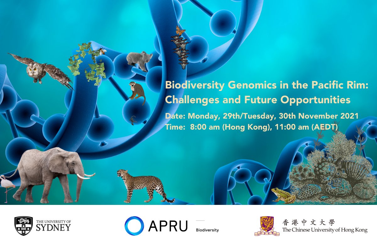 APRU launches Biodiversity Program w/ a genomic symposium led by  @SydneyUniWorld @CUHKofficial to enhance cooperation & synergies of its  members in the field of biodiversity. Time:Nov 29 4pm PST/Nov 30 8am UTC+8
