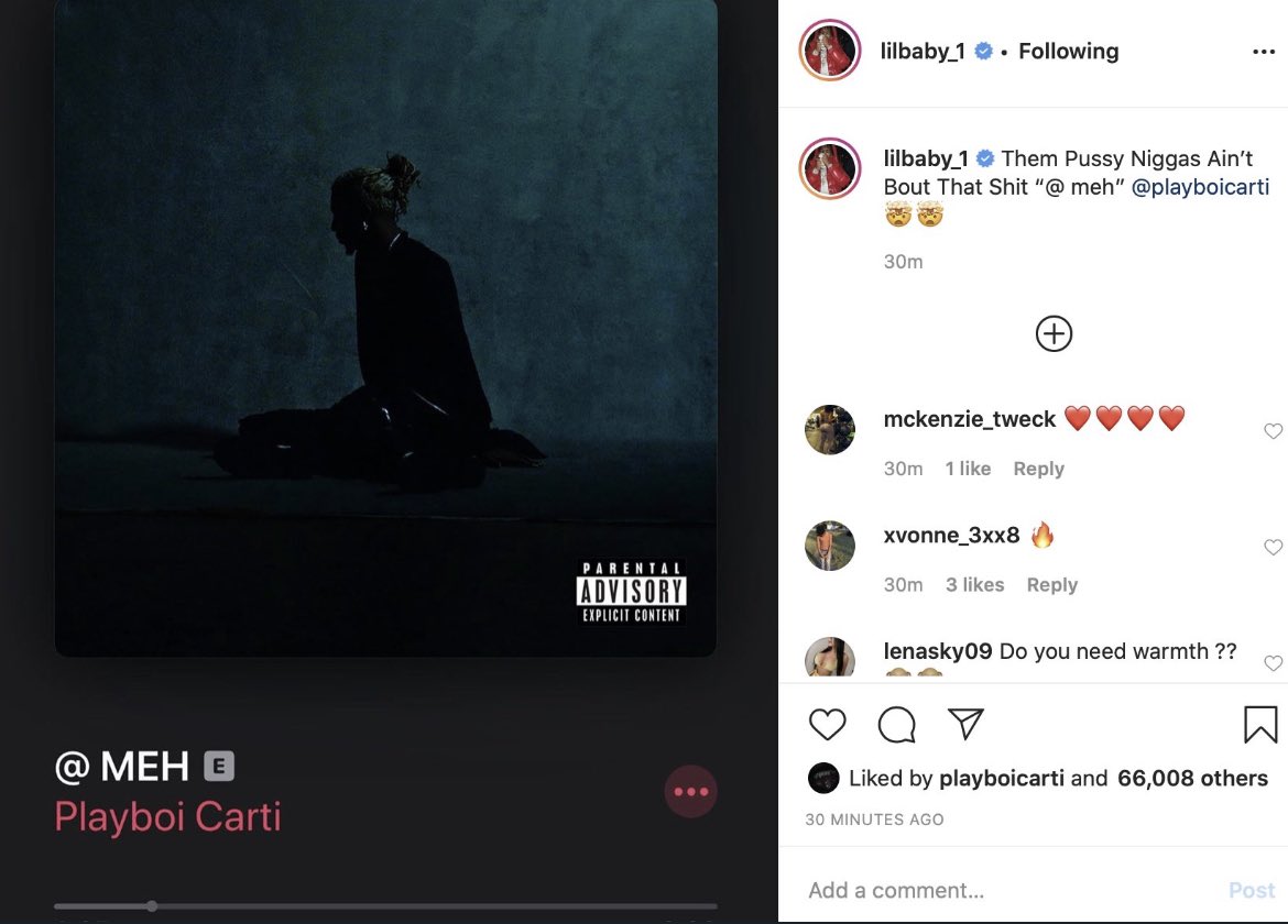 Carti Charts Tb To Lil Baby Supporting Carti Do You Guys Think They Would Make Hard Track T Co Hyk81m9r47 Twitter